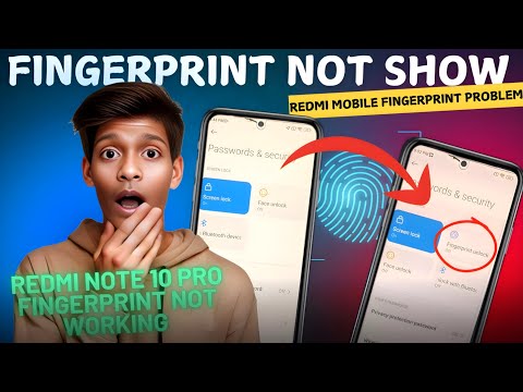 Redmi note 10 pro Fingerprint Not showing || Fingerprint problem