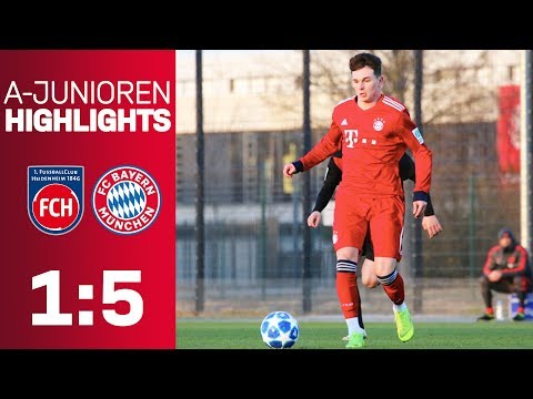 FC Bayern schlägt den 1. FC Heidenheim mit 5:1! | Highlights - A-Junioren-Bundesliga 2018/19
