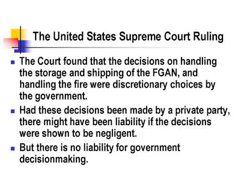 Federal Tort Claims Act - The Discretionary Function Exception