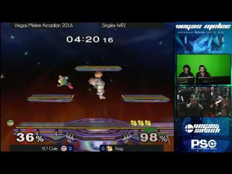 Arcadian Winter 2016 - Melee - Singles - WR1 - YLT Cole (ICs) vs Frog (Fox)