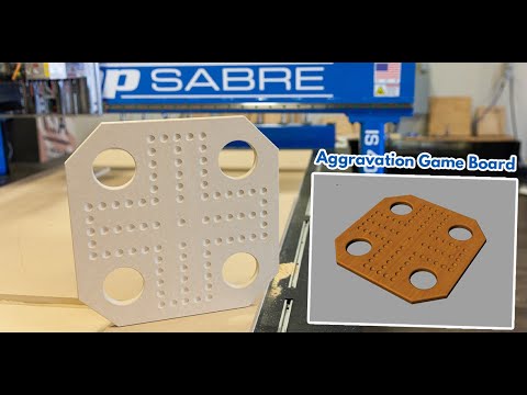 Aggravation Board Game on ShopSabre CNC Routervideo thumb