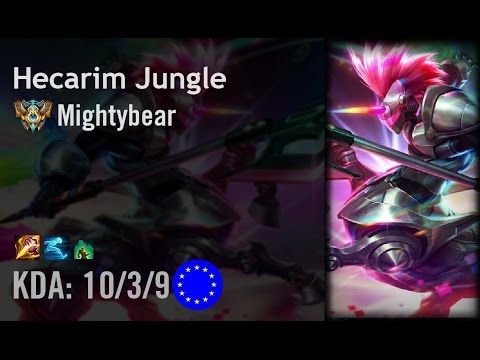 Hecarim Jungle vs Lee Sin - Mightybear - EUW Challenger Patch 6.14