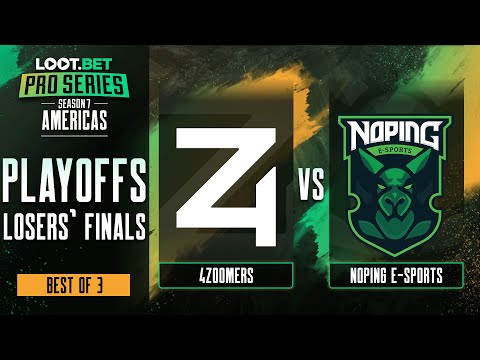 4 Zoomers vs NoPing Game 2 - Pro Series 7 AM: Losers' Finals w/ rkryptic & neph