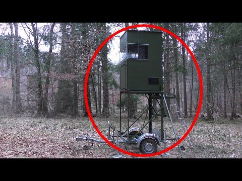 Hochsitz auf Rädern - Mobiler Jäger-Hochsitz - mobile Hunter High Seat