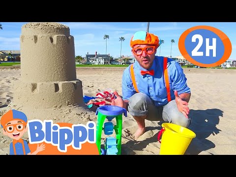 Blippi Learns Colors and Counting at a Beach | Blippi and Meekah Best Friend Adventures