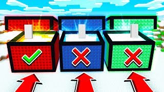 Minecraft: DO NOT CHOOSE THE WRONG CHEST!