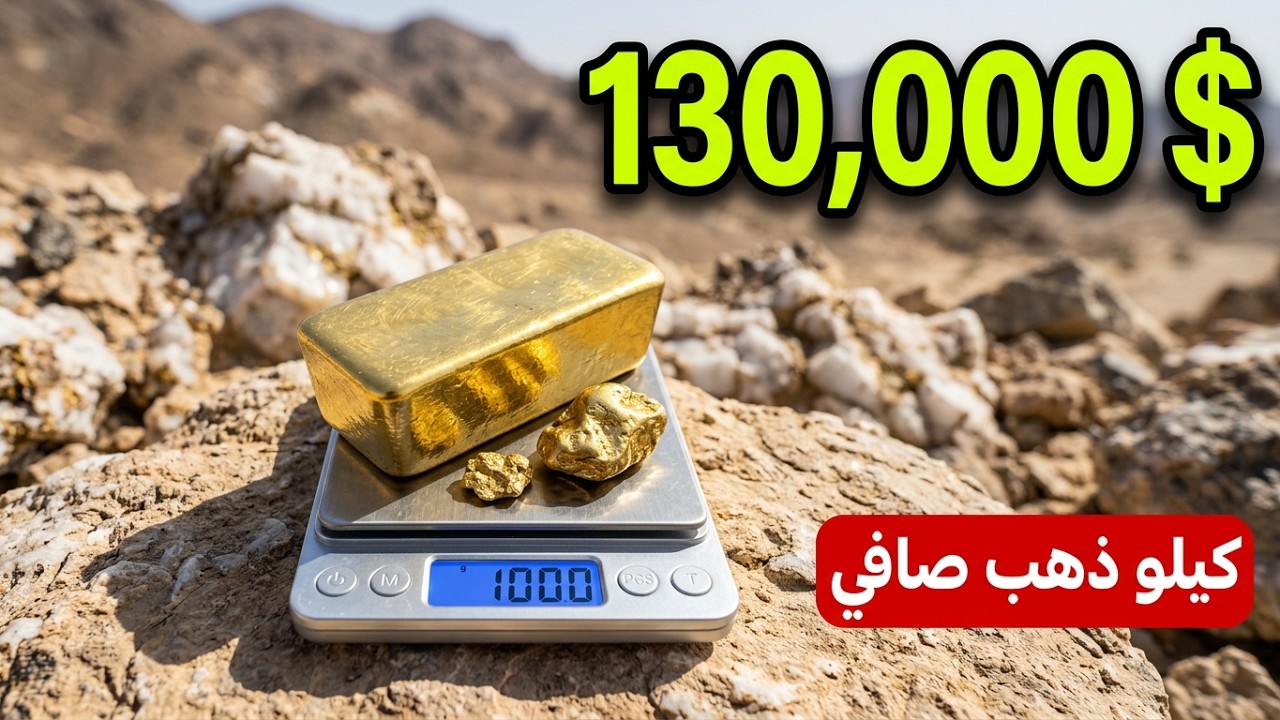 تخيل تجد كيلو من الذهب ( 130 ) الف دولار