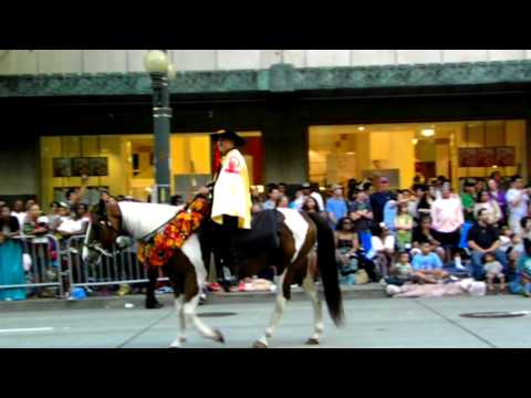 Seafair Torchlight Parade 2011: Kau-Lio Pau Riders  "Colors of Hawaii"