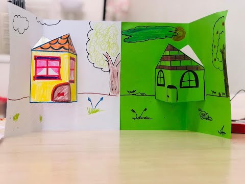EASIEST POP UP HOUSE (supermind workbook page 80)