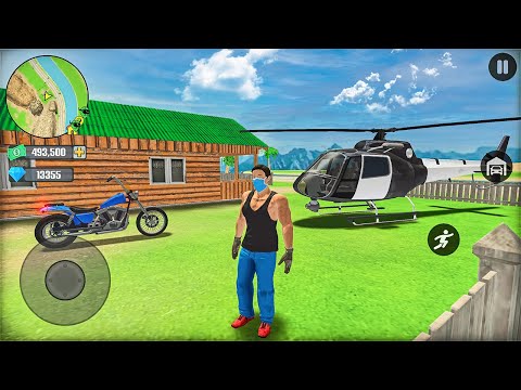 Police Helicopter and Bike Driving in Open World Game - Android Gameplay #2