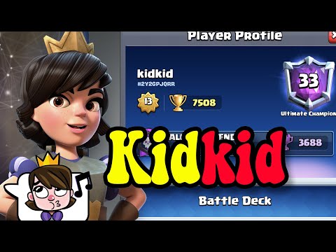 Kidkid Logbait God 🏆 7500 👈 Best Logbait deck in clash Royale