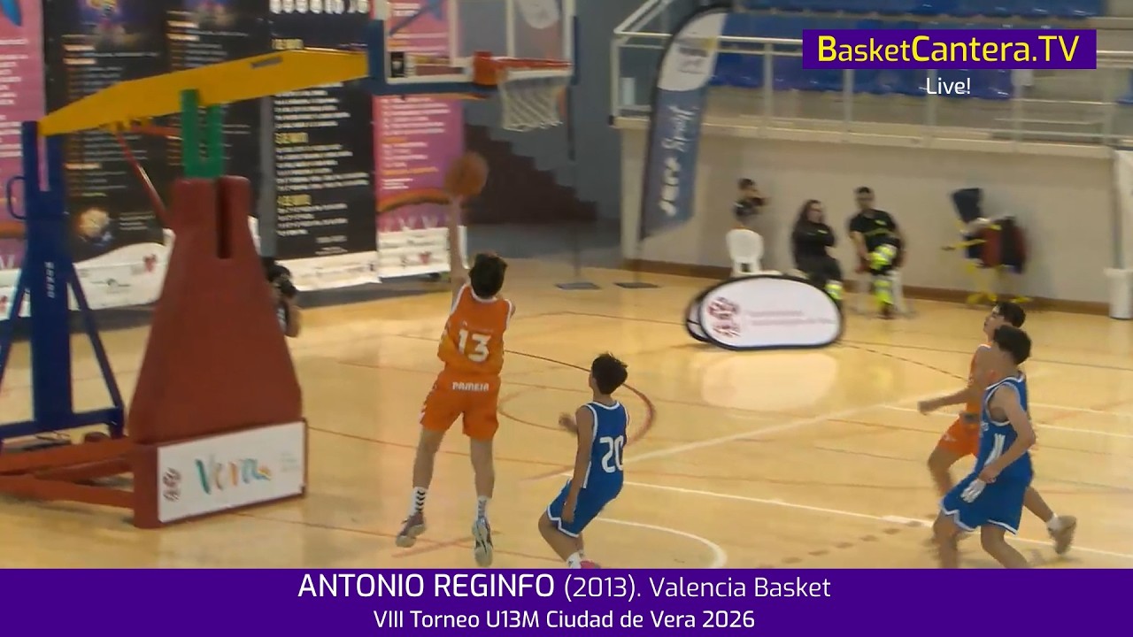 ANTONIO REGINFO (2013). Valencia Basket.- Torneo Internacional U13M Ciudad de Vera 2026