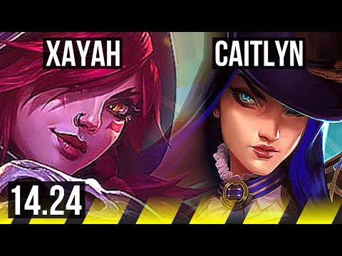 XAYAH & Nami vs CAITLYN & Zilean (ADC) | NA Master | 14.24