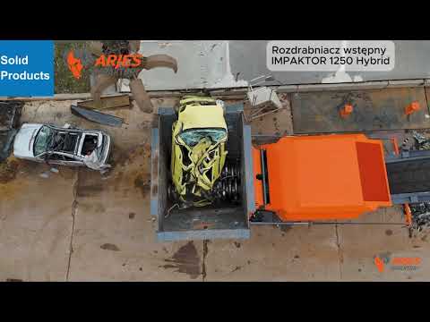 Solid Products - Arjes Impaktor 1250 Hybryd (PL) Rozdrabniacz (EN) Shredder - szrot samochodowy