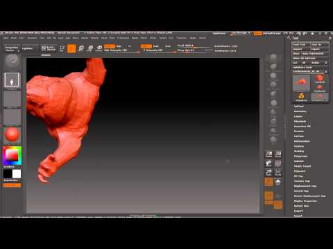 Pipeline 12   Reproject Zbrush Details on UVed 3Dcoat Retopo Model