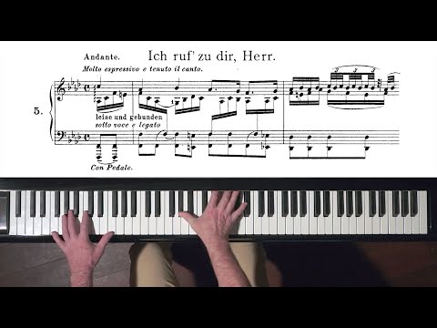 Bach/Busoni "Ich ruf' zu dir, Herr, BWV 639" P. Barton, FEURICH piano