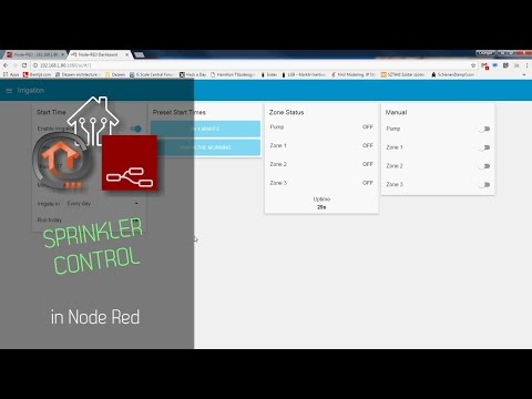 Sprinklers control in Node Red