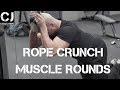 INSANE AB EXERCISE! CABLE ROPE CRUNCHES MUSCLE ROUND