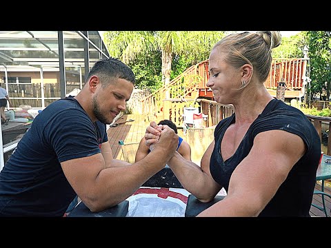 ARM WRESTLING vs 8X WORLD CHAMPION SARAH BACKMAN