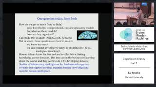 Lecture 3.1: Liz Spelke - Cognition in Infancy (Part 1)