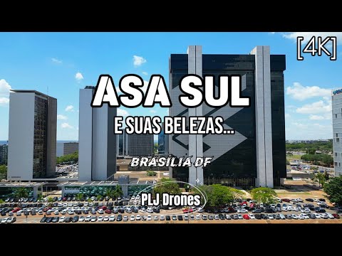 120 - 4K - Drone - Asa Sul e Suas Belezas - Brasília DF #asasul #brasilia #df #capitalfederal #dji
