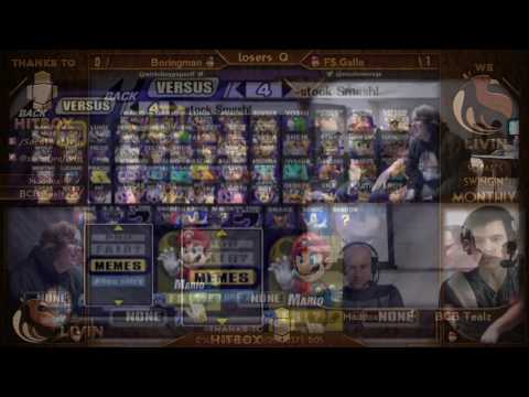 We Livin' V: Top 32//Losers Quarters ft. Boringman (Mario, Mewtwo) VS FS.Gallo (Mario)
