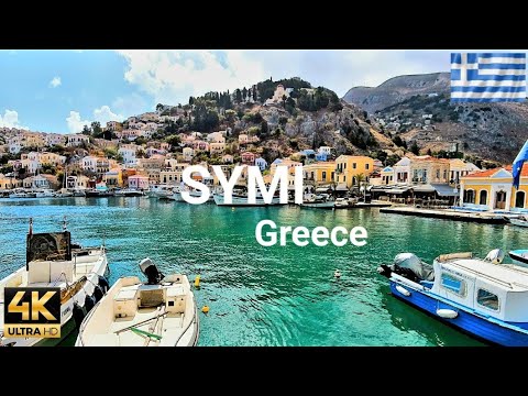 Symi Greece 2024 Walking Tour 4K UHD | Beautiful Tiny İsland