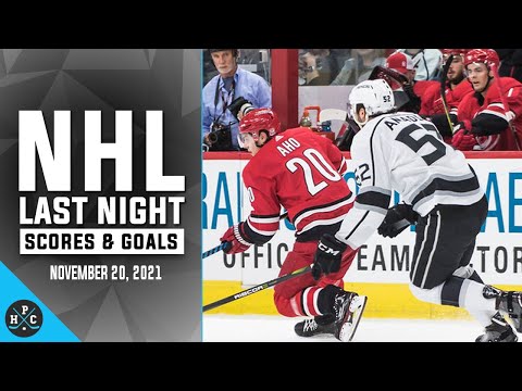 NHL Last Night: All 75 Goals and Scores on November 20, 2021