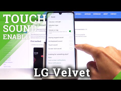 How to Activate Touch Sounds in LG VELVET – Enable Touch Sounds