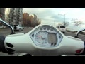 HD Vespa GTS 250 Super Top Speed In Downtown Chicago
