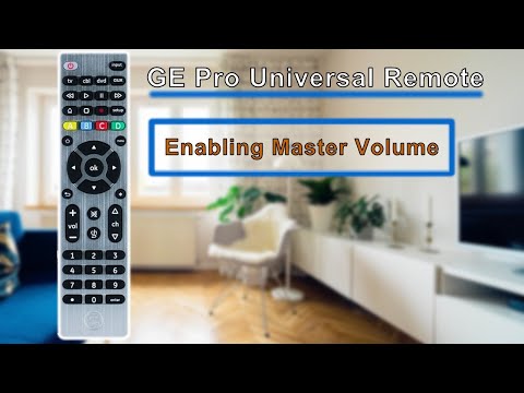 GE Pro Universal Remote Control-  How To Set Master Volume Control