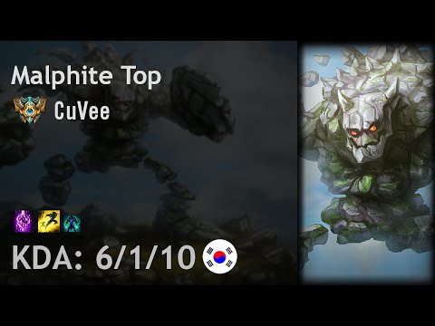 Malphite Top vs Gragas - CuVee - KR Challenger Patch 6.17