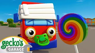Clumsy Baby Truck | Baby Truck | Gecko's Garage | Kids Songs
