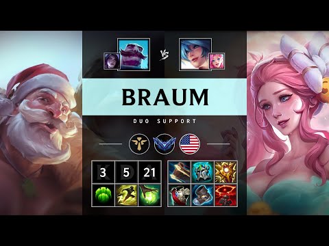 Braum Support vs Sona - NA Diamond Patch 25.17