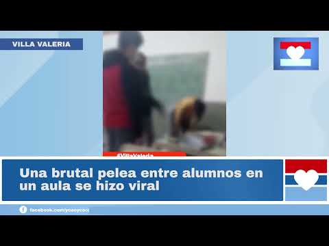 Una brutal pelea entre alumnos en un aula se hizo viral