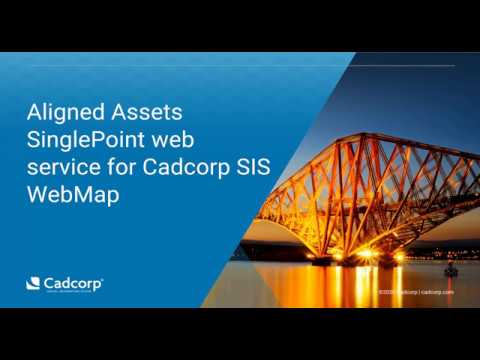Adding Aligned Assets Singlepoint Web Service To Cadcorp Sis Webmap