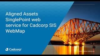 Adding Aligned Assets SinglePoint Web Service to Cadcorp SIS WebMap
