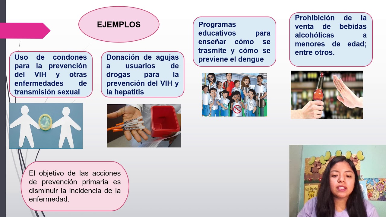 Niveles de prevención Primaria, Secundaria y terciaria