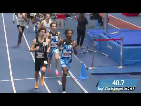 Boys 800m Invitational Section 2 - U.S. Marine Corps Holiday Classic 2025 [Full Race Replay]