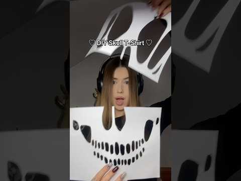 T-shirt tête de mort DIY : astuce facile pour une tenue d'Halloween
