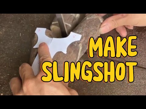 DIY Slingshot - How to Make a Slingshot Natural Wood #howtomakeaslingshot #diyslingshot 2307