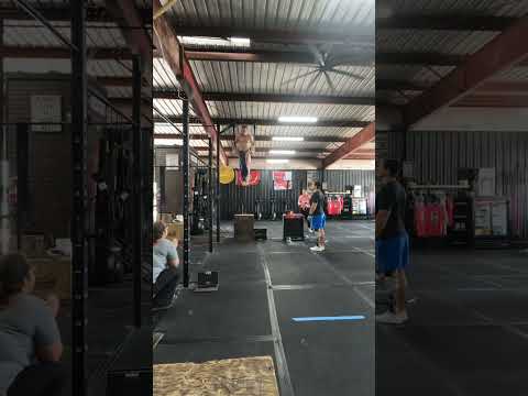 Official Guinness World Record for Most ring muscle ups carrying a 20 lb pack in one minute (male)
