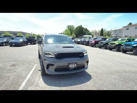 2024 Dodge Durango R/T Plus AWD in Gray for sale at Boyer Chrysler Dodge Jeep Ram Fiat Cobourg in Cobourg, ON