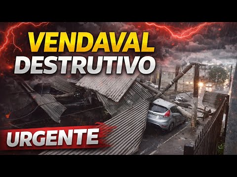 🔴 VENDAVAL DESTRUTIVO NO RIO GRANDE DO SUL