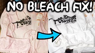How to fix white clothes turned pink (or any color) FAST - easy, NO fail & NO bleach! 🤩