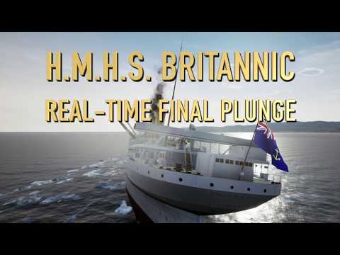 Death of the HMHS Britannic - REAL-TIME FINAL PLUNGE