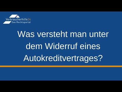 Worum handelt es sich beim Widerruf von Autokreditverträgen bzw. KFZ-Finanzierungen?