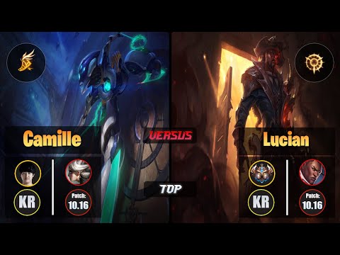 Khan CAMILLE (Top) [Fleet Footwork] VS LUCIAN - Challenger KR Patch 10.16