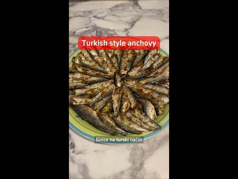 Turkish style anchovy 🇹🇷 Girice na turski način