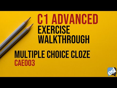 C1 Advanced Exam - Multiple Choice Cloze Guided Correction | CAE003